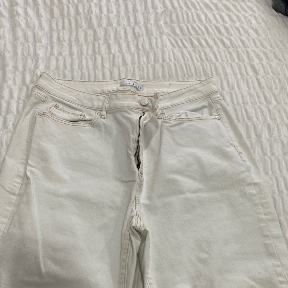 LOFT Cream Ankle & Cropped Jeans